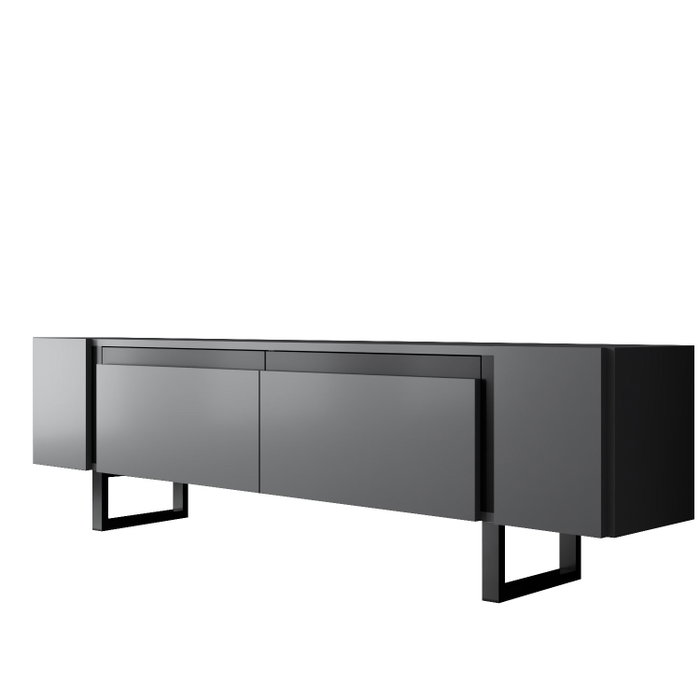 Hanah Home Yildiz Soporte para Televisión Antracita y Negro Hanah Home Yildiz Soporte para Televisión Antracita y Negro